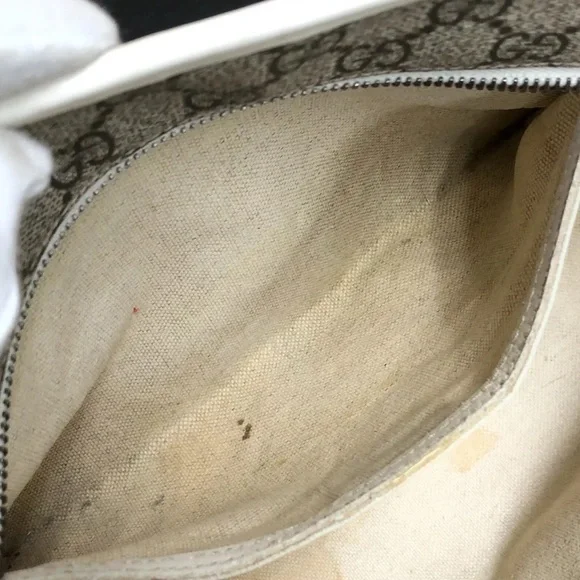 Gucci Tote Bag GG Logo Handbag GG Supreme Ivory - Picture 7 of 9